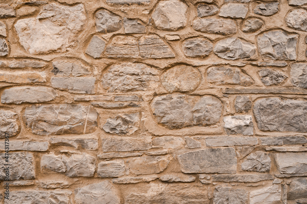 Stone wall structure of an old house Stone wall structure of an old house