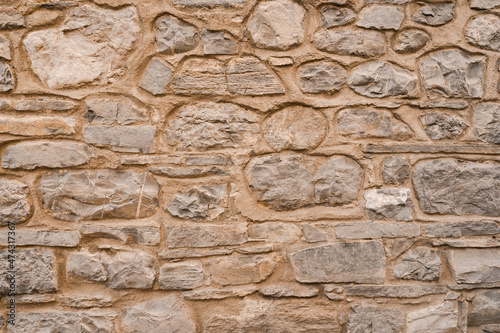Stone wall structure of an old house