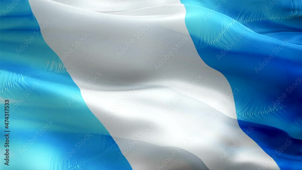 Guatemalan flag. 3d Guatemala sign waving video. Flag of Guatemala seamless loop animation. Guatemalan flag silk HD resolution Background. Guatemala flag Closeup 1080p HD video for Independence Day,Vi