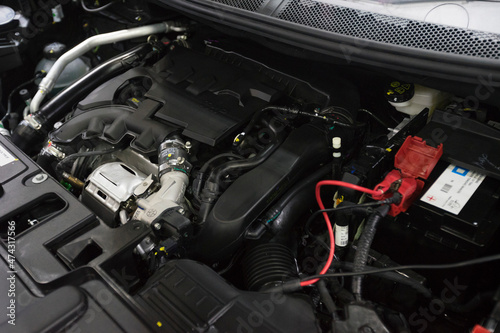 Car Engine Checkup and Auto Car Service, Automotive Workshop and Maintenance Vehicle Car Engines.