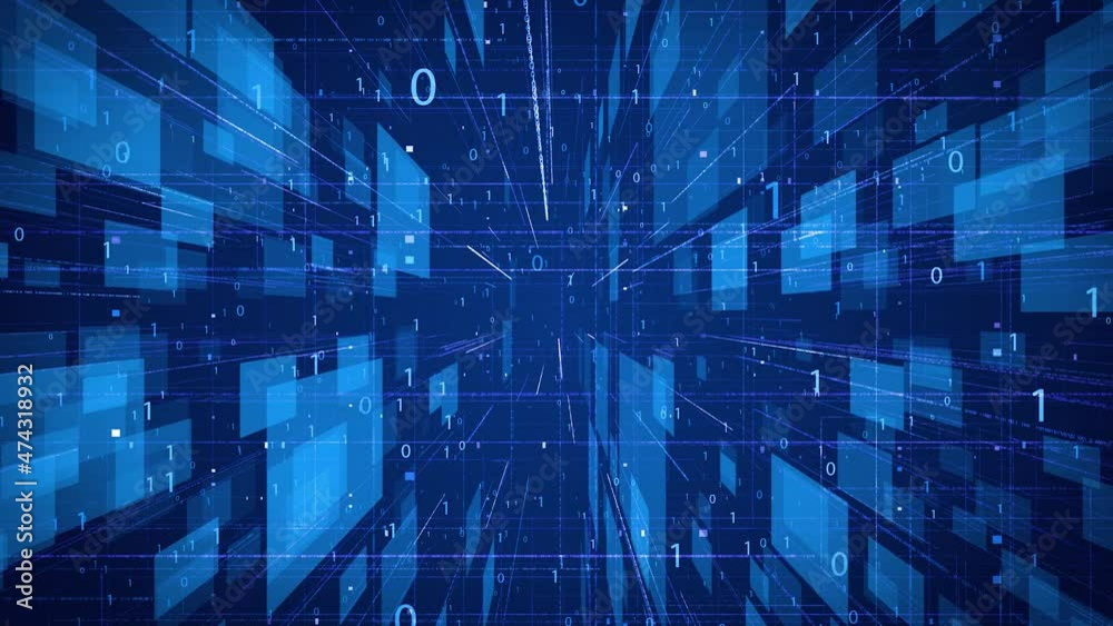 Big data information flow digital grid space technology background.