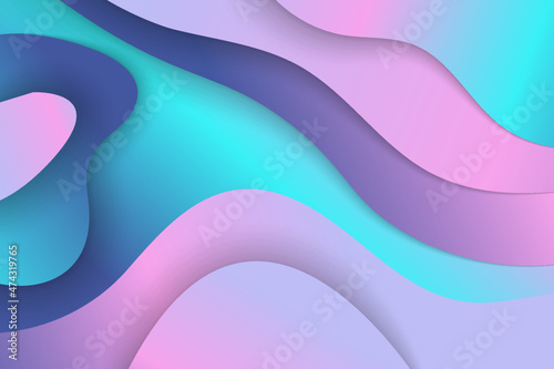 abstract color 3d paper art illustration Vector design layout for banners presentations, flyers, posters and invitations.