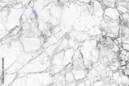 White marble texture background pattern with high resolution