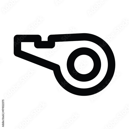 Whistle Vector icon which is suitable for commercial work and easily modify or edit it

