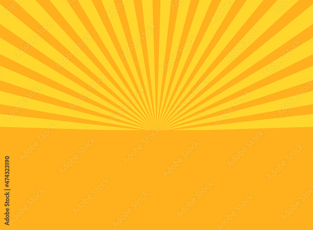 Fototapeta premium Sunlight abstract background. Orange and yellow color burst background.