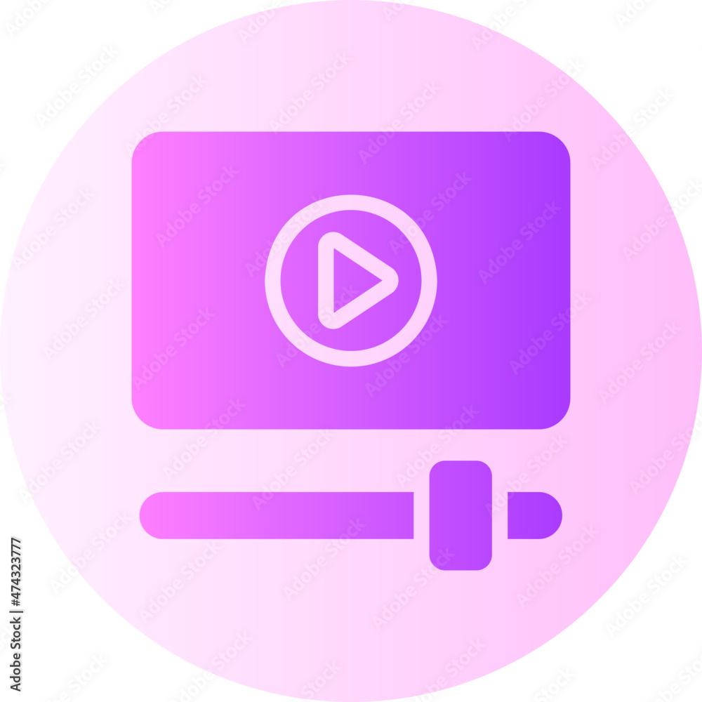 video player gradient icon video player gradient icon