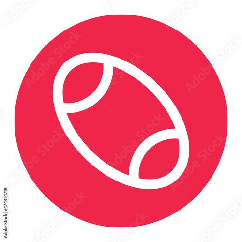 Rugby Vector icon which is suitable for commercial work and easily modify or edit it

