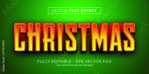 Christmas text effect photo