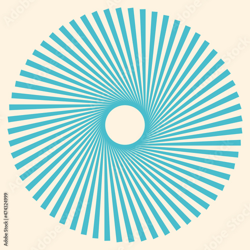 sun rays with empty space for text vector background