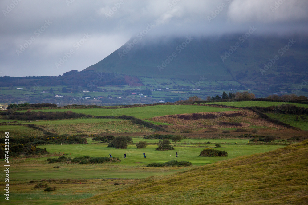 Fototapeta premium A view of Ben Bulben in County Sligo along the Wild Atlantic Way