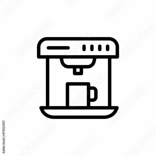 Coffee Maker icon in vector. Logotype