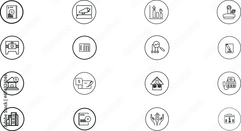 Simple Set of business Vector Line Icons. 
