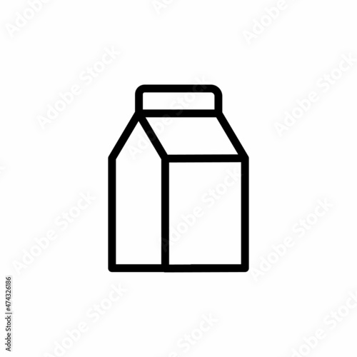 Milk Pack icon in vector. Logotype