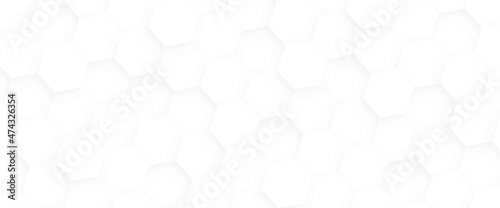 Fototapeta Naklejka Na Ścianę i Meble -  hexagon concept design abstract technology 
geometry pattern background vector EPS, Abstract white hexagon concept background,