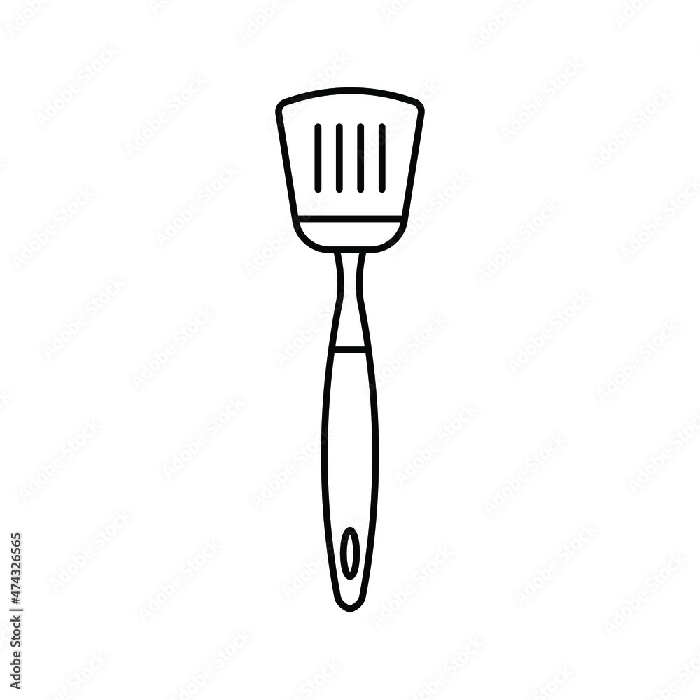 spatula - kitchen utensil icon vector design template on white background spatula - kitchen utensil icon vector design template on white background