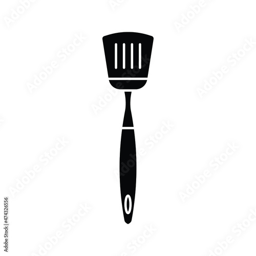 spatula - kitchen utensil icon vector design template on white background