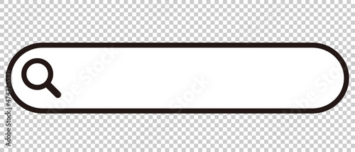 Some search box icon in the input field. Simple vector.