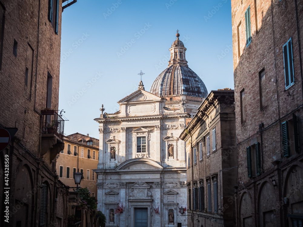 Insigne Collegiata di Santa Maria in Provenzano Church in Siena, Tuscany, Italy in Mannerist Architecture Style