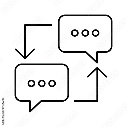 message transfer Vector icon which is suitable for commercial work and easily modify or edit it

