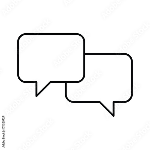 message bubble Vector icon which is suitable for commercial work and easily modify or edit it

