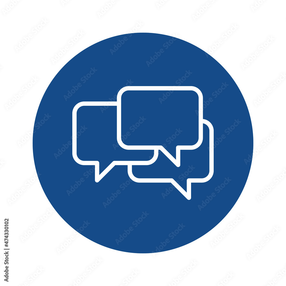 Chatting Vector icon which is suitable for commercial work and easily modify or edit it

