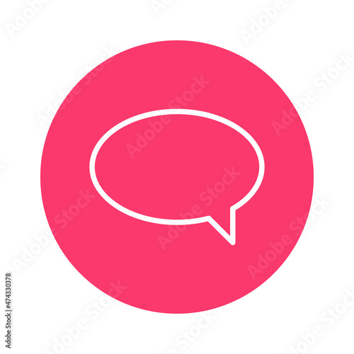 message chat Vector icon which is suitable for commercial work and easily modify or edit it


