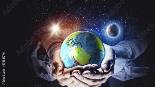 The earth rotates in your hands