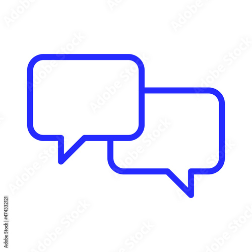 message bubble Vector icon which is suitable for commercial work and easily modify or edit it


