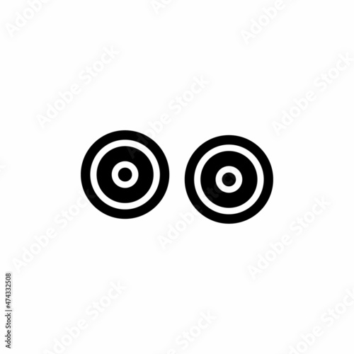 LENS icon in vector. Logotype