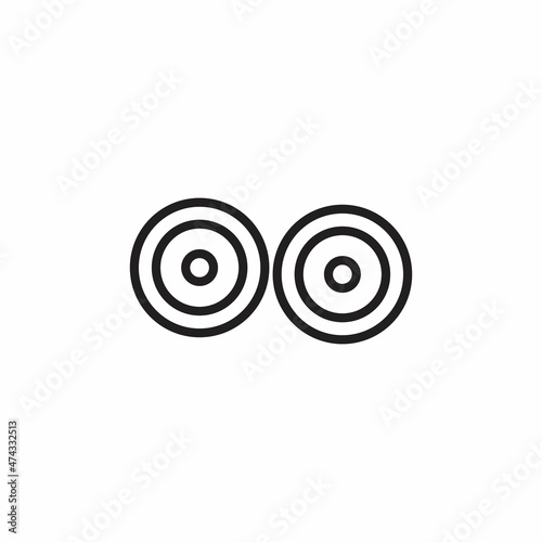 LENS icon in vector. Logotype