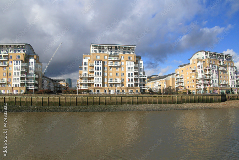 urban landscape at River Thames, London 