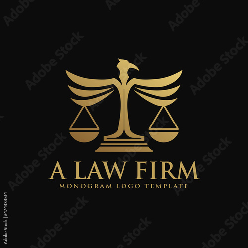 Law Firm Gold Premium Logo Template