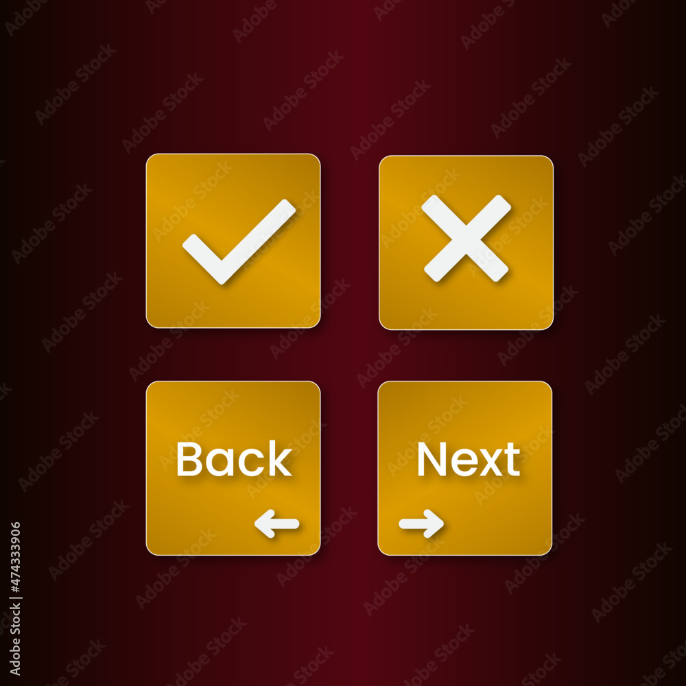 Obraz premium luxury gold icon set for presentation