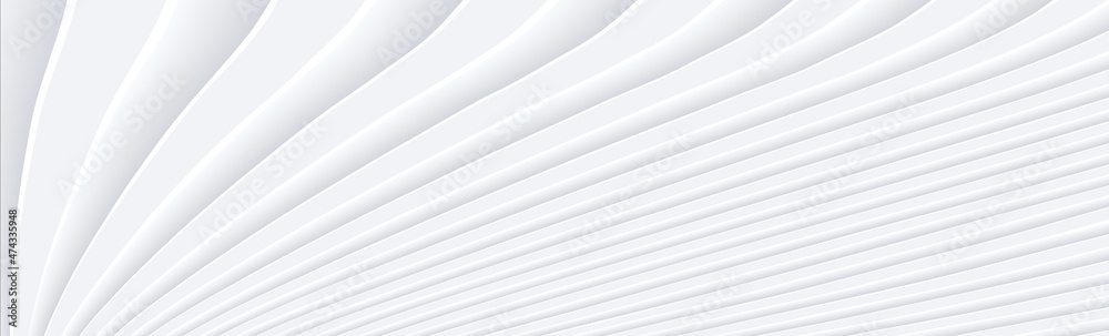 Abstract white background with 3D burst pattern, interesting minimal white gray waves striped vector background illustration for business presentation, neumorphic vector design. Abstract white background with 3D burst pattern, interesting minimal white gray waves striped vector background illustration for business presentation, neumorphic vector design.