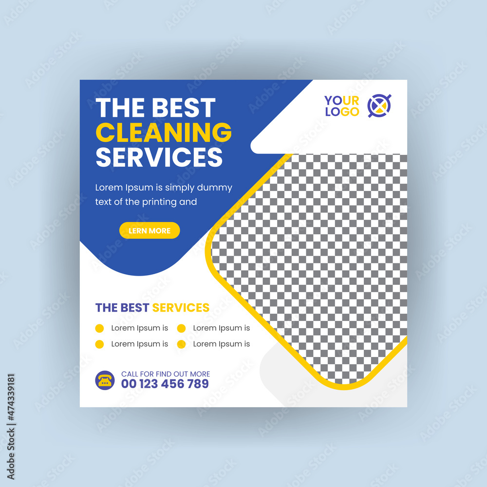 Best cleaning service square social media post and digital marketing web banner design Best cleaning service square social media post and digital marketing web banner design