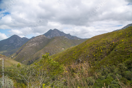 Some Mountains on the Montagu Pass in the north of George in the Western Cape of South Africa