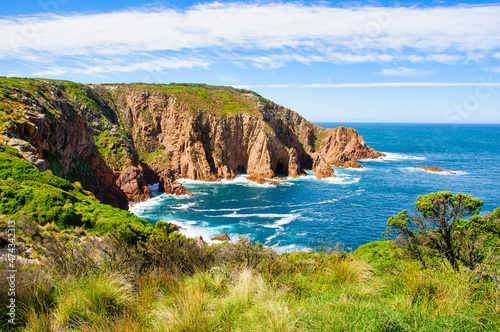 At 112 meters above sea-level, Cape Woolamai Beacon is the highest point on the island - Phillip Island, Victoria, Australia photo