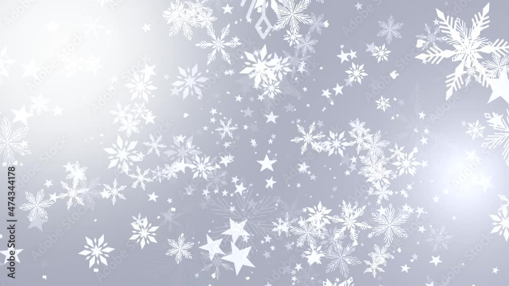 neige fond blanc 4K