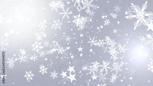 neige fond blanc 4K