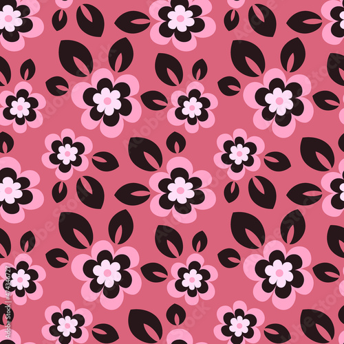 Seamless pattern, endless texture - stylized zwei - graphics - Wallpapers, textiles, packaging
