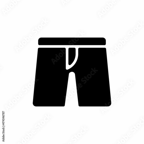 SWIMMING PANTS icon in vector. Logotype