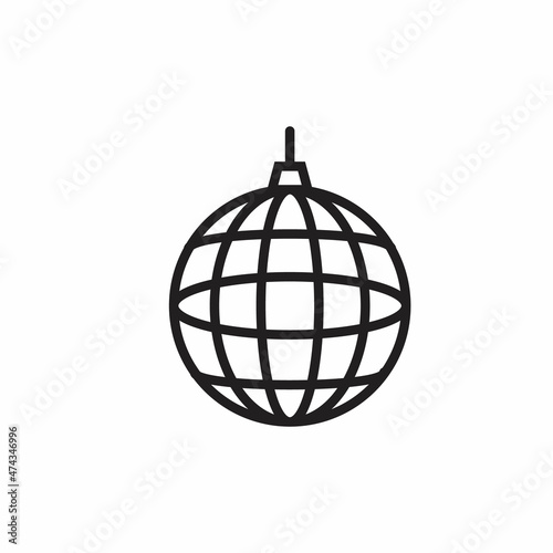 PARTY BALL icon in vector. Logotype