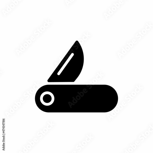 CLASP KNIFE icon in vector. Logotype