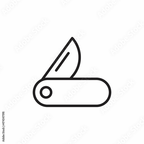 CLASP KNIFE icon in vector. Logotype