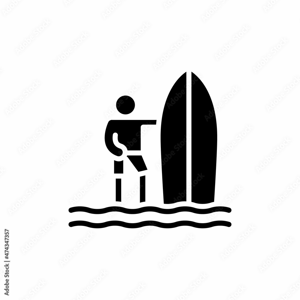 Fototapeta premium SURFER icon in vector. Logotype