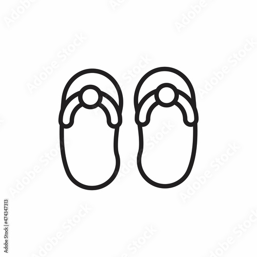 SANDALS icon in vector. Logotype