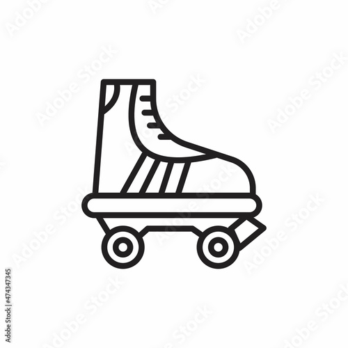 ROLLER SKATE icon in vector. Logotype