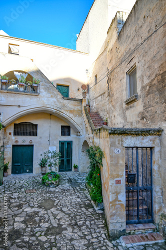 Old houses in Matera, an ancient town in the Basilicata region in Italy. © Giambattista