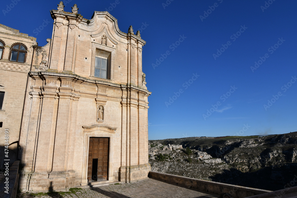A small church in the city of Matera, an ancient town in the Basilicata region