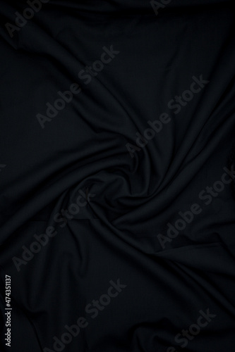 Black Raw Fabric 